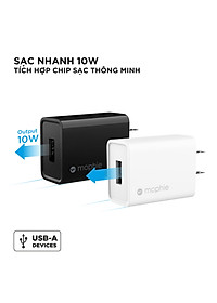 Combo Pin Energizer 10,000mAh UE10053 + Sạc nhanh Mophie 10W kèm Cáp A to Lightning 1M - HÀNG CHÍNH HÃNG
