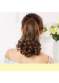 Tóc giả nữ cột xoăn đuôi 38cm 