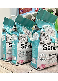 SANICAT  Cát vệ sinh Hoa Hồng - (Betonite- Đất sét) - 8L