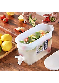 Bình đựng nước hoa quả, detox để tủ lạnh có vòi rót dung tích 3,5 lít chịu nhiệt tốt, siêu tiện lợi