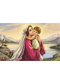 Bộ tranh xếp hình cao cấp 1000 mảnh – Đức Mẹ Maria (50x80cm)