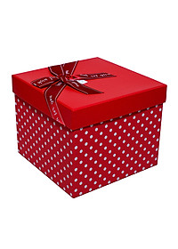 Hộp Quà Vuông V023 - 18 x 18 x 15 cm - Giao màu ngẫu nhiên