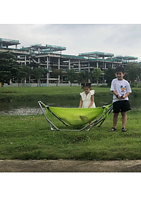 Võng xếp BAN MAI, võng cho trẻ em, nguyên bộ gồm khung võng và lưới võng (Giao màu ngẫu nhiên)