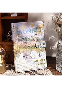 Sổ Tay Bìa cứng phong cách cổ điển,sổ nhật kí vintage chủ đề hội họa tranh Vangogh Lalunavn B188