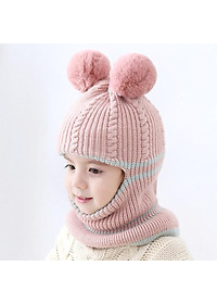 Mũ len ninja trùm kín đầu kín cổ lót nỉ ấm áp cho bé trai bé gái mùa đông - mu len lot ni cho be