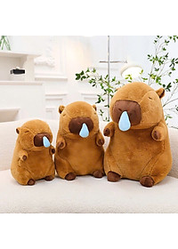 Gấu bông Chuột Capybara Thú nhồi bông Capybara Bộ trưởng Bộ Ngoại Giao đáng yêu 30cm Thú Bông Quà Tặng Gấu Bông Kỳ Lân