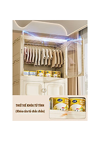 Tủ Quần Áo Gấp Gọn Nubie Có Ngăn Treo Trẻ Em, Đựng Đồ Đa Năng Thông Minh, Tháo Lắp Dễ Dàng, Nhựa PP