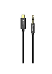 (Tặng túi đựng TOPK) Cáp âm thanh Baseus, Type-C to Audio 3.5mm cho điện thoại Samsung, Xiaomi, Huawei,....-Hàng chính hãng