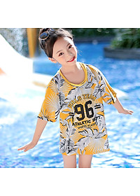 Set đồ bơi chống nắng 3 chi tiết bé gái, phong cách thể thao khỏe khoắn năng động, áo tắm trẻ em gái chất mịn đẹp | BT25