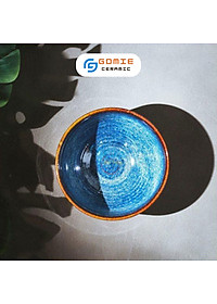 Bát Cơm D11 men xanh hoả biến - Bát Men Xanh Biển cực chất