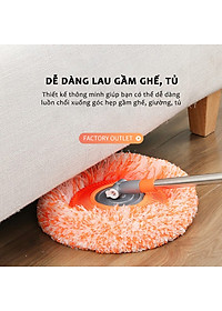 Chổi Quét Trần Nhà Cán Kéo Dài 180Cm ,Cây Lau Trần Nhà Hình Hoa Hướng Dương Xoay 180 Độ Giúp Bạn Làm Sạch Mọi Ngóc Ngách - HÀNG CHÍNH HÃNG MINIIN