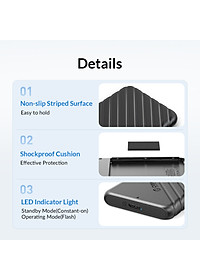 Hộp đựng ổ cứng 2.5" ORICO 25WP1-U3-BK - Hàng Chính Hãng