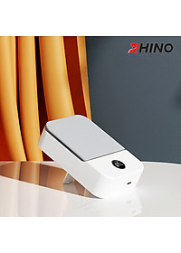 Quạt gió mini cầm tay Rhino F302 tích điện, 3 mức độ gió, pin 2000 mAh kèm dây treo - Hàng chính hãng