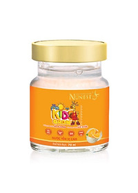 Lốc nước yến dinh dưỡng phát triển chiều cao cho bé Nunest Kid Grow vị Cam (6 lọ x 70ml)