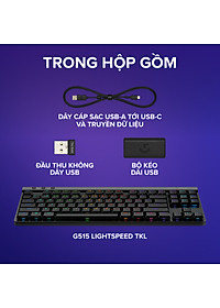 Bàn Phím Gaming Không Dây Logitech G515 LightSpeed TKL - Hàng Chính Hãng