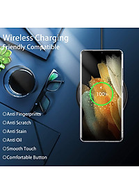 Ốp lưng chống sốc trong suốt siêu mỏng cho Samsung Galaxy S21 Ultra hiệu Likgus Crashproof giúp chống chịu mọi va đập - hàng nhập khẩu