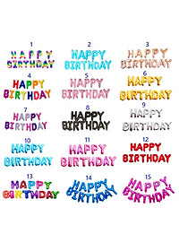 Bong bóng chữ Happy Birthday