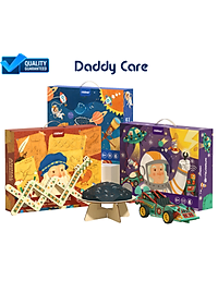 Đồ chơi lắp ráp mô hình lắp ghép robot vũ trụ, Đồ chơi khoa học Stem cho bé 5,6,7,8,9,10 tuổi Mideer stembox