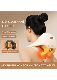 Máy Massage Cổ Vai Gáy Lưng Cao Cấp GAX-8D Nâng Cấp 8 Đầu Xoa Bóp