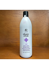 Dầu gội tím khử vàng, chăm sóc tóc vàng sáng Therapy SILVER STAR Shampo RR Line 1000ml