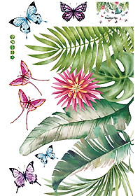 Decal dán tường hoa lá SK2025AB