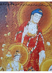 Bộ tranh xếp hình cao cấp 1000 mảnh – Tây Phương Tam Thánh (50x80cm)