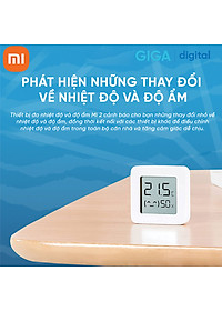 Nhiệt ẩm kế Xiaomi Mijia gen 2 (Mi Temperature and Humidity Monitor 2) - NUN4126GL - Bluetooth - Hàng Chính hãng