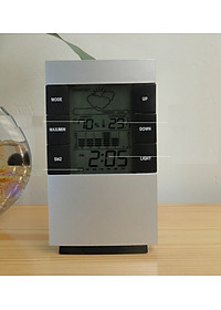 Đồng Hồ Để Bàn Tích Hợp -Nhiệt Kế Điện Tử Và Ẩm Kế Trong Nhà PaKaSa