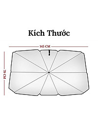 Dù che nắng kính lái ô tô densu, ô rèm chắn chống nắng bảo vệ nội thất oto xe hơi 4,5,7 chỗ, xe bán tải