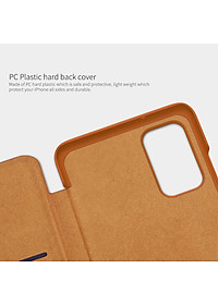 Bao da Leather cho Samsung Galaxy S20 Plus hiệu Nillkin Qin HPK-01 (Chất liệu da cao cấp, có ngăn đựng thẻ, mặt da siêu mềm mịn) - Hàng chính hãng