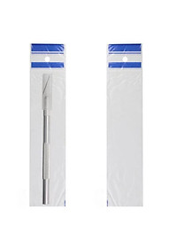 Dao trổ khắc giấy và gỗ mỏng với cán kim loại và hộp 06 lưỡi sơ cua đi kèm