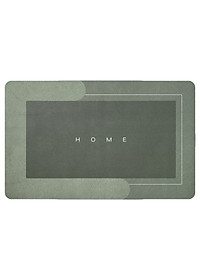 Thảm Lau Chân Nhà Tắm Đa Năng Chất Liệu Chống Trơn Trượt Cao Cấp 4 Lớp Thấm Hút Tốt 40x60cm Loại 1 - Hàng Chính Hãng MINIIN-( Màu Và Chữ Ngẫu Nhiên)