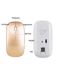 Chuột Không Dây Sạc Điện HXSJ M80 - Hàng chính hãng