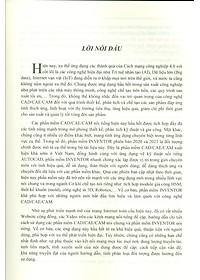 Thực Hành CAD/CAE/CAM Trên Phần Mềm INVENTOR, Tập 1 - Thiết Kế Mô Phỏng CAD