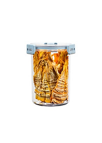 Hộp Đựng Thực Phẩm Khô Tròn Có Nắp Gài HOKORI - Hàng chính hãng 