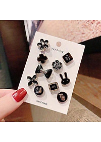 Set 10 Cúc Áo Mini Chống Hở, Ghim Cài Áo Trang Trí, Khuy Cài Áo Thời Trang Hàn Quốc Giá Rẻ 