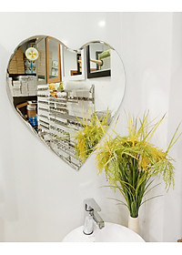 Gương soi Kibath hình trái tim KT 60x64 cm, KB-226