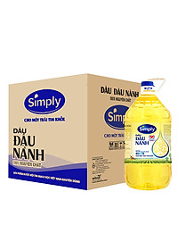 Thùng 4 chai dầu đậu nành Simply 5L