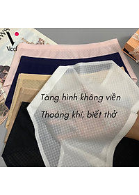 Quần lót nữ cạp cao biết thở  Vicci QV.210 công nghệ Microfiber không đường may, siêu mỏng nhẹ, tàng hình không viền, mặc nhẹ như không, thông hơi thoáng khí, kháng khuẩn khử mùi
