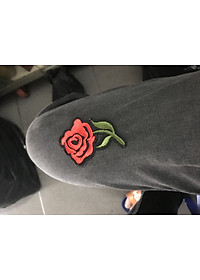 Conbo 3miếng dán ủi quần áo hình bông Hồng 