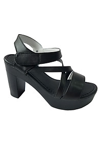 Giày Sandal Cao Gót Da Bò BIGGBEN Cao 8 Phân SDCG152
