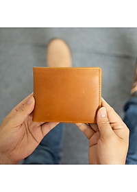 Ví nam, bóp nam da bò Pullup cao cấp Bụi Leather V107 - Bảo hành 12 tháng