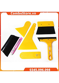 Bộ dụng cụ dán phim cách nhiệt, dán decal ô tô 7 món - Bộ dụng cụ cạo, tháo decal, phim cách nhiệt xe hơi.