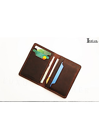 Ví Da Nam Nữ Đựng Thẻ LEALUX Mini Handmade 1