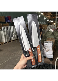 Dao thái đồ ăn, cắt gọt trái cây loại trung cán gỗ dài 30cm