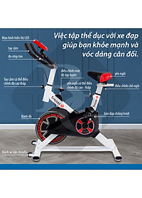 Xe đạp tập tại nhà thể dục thể thao, gym, fitness Spining Bike - giúp tăng cơ, giảm mỡ hiệu quả