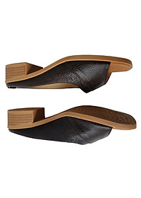 Dép Cao Gót Nữ BIGGBEN Da Bò Cao 4 Phân DCG75