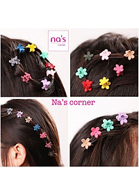 Bộ 10 kẹp tóc mini nhí nhiều màu sắc Hàn Quốc cho bé gái dễ thương