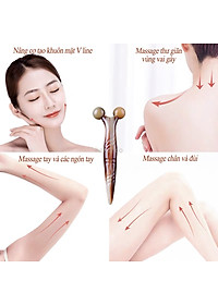 Dụng cụ lăn 3D - V Line massage nâng cơ mặt và body bằng sừng (MH825) day ấn huyệt, làm đẹp da - chăm sóc sức khỏe - HAHANCO