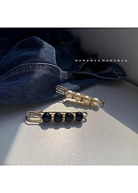 Set 2 kim băng ngọc trai, gim cài quần áo, thu nhỏ eo, khuy cài áo siêu hot, cá tính, dễ sử dụng